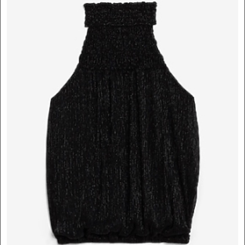 New! Sparkly Smocked Neck Tank